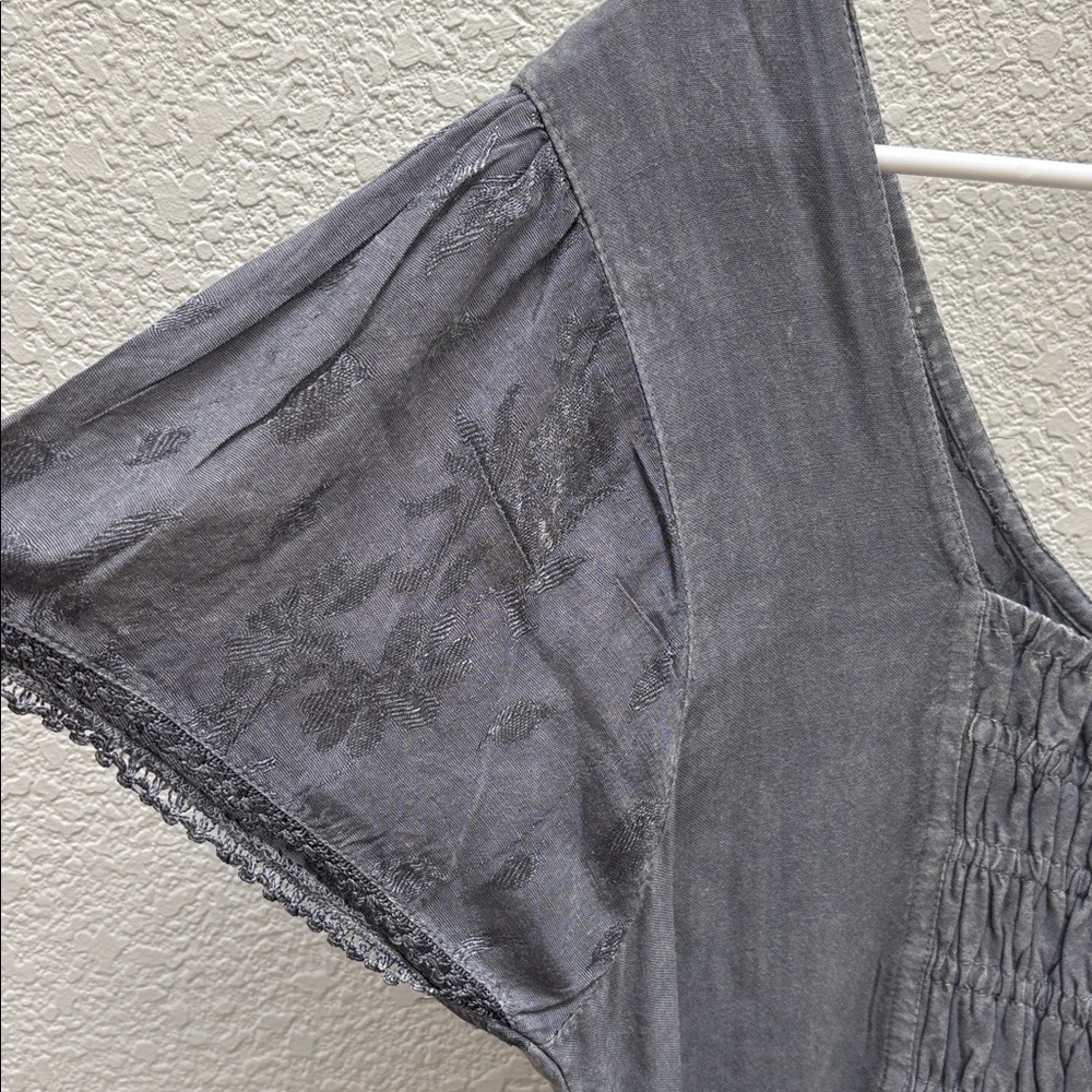 Sakkas | gray marigold embroidered pixie dress - Picture 7 of 12